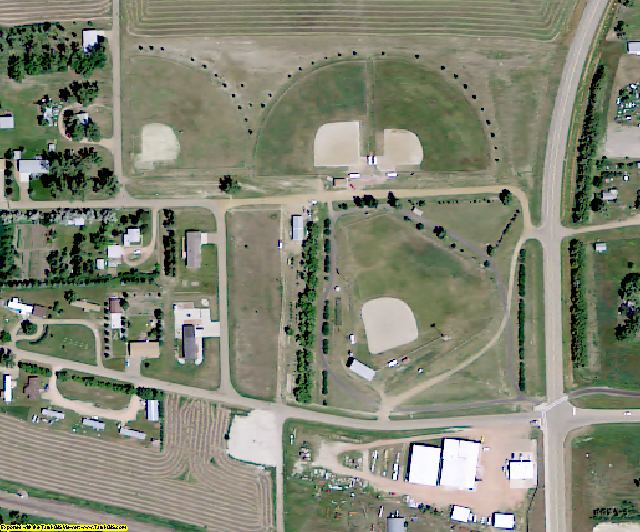 Bowman County, ND aerial photography detail