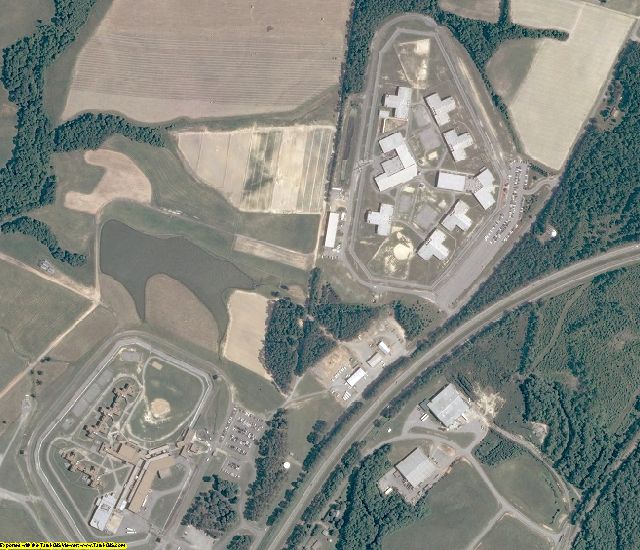 Brunswick County, VA aerial photography detail