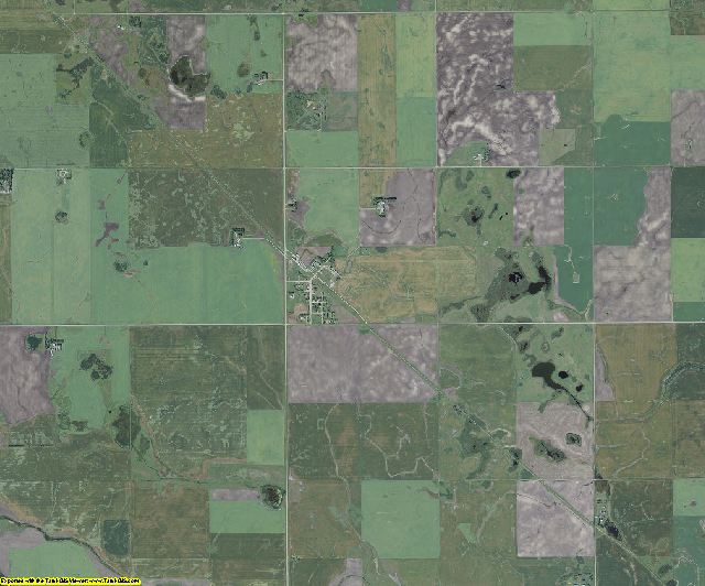 Cavalier County, North Dakota aerial photography