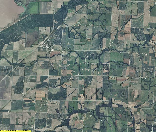 Chariton County, Missouri aerial photography