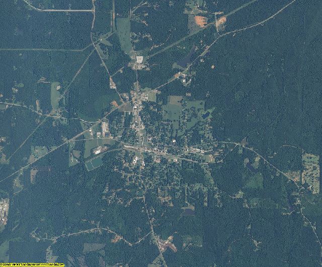 Choctaw County, Mississippi aerial photography