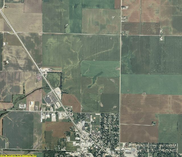 Christian County, Illinois aerial photography