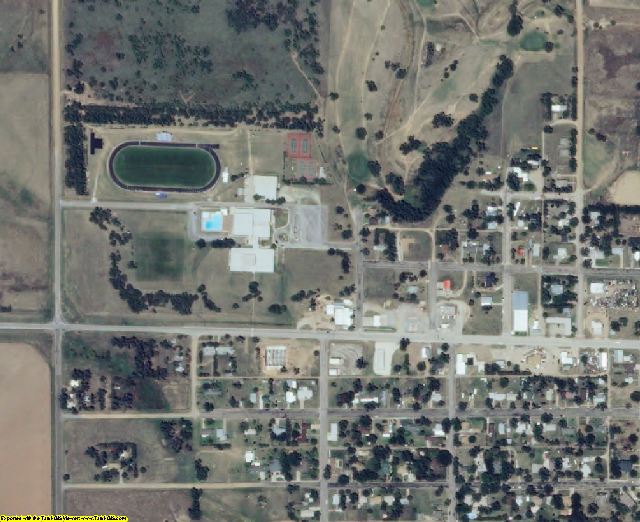 Clark County, KS aerial photography detail