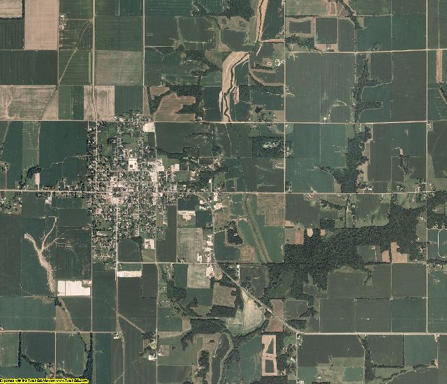 Cumberland County, Illinois aerial photography