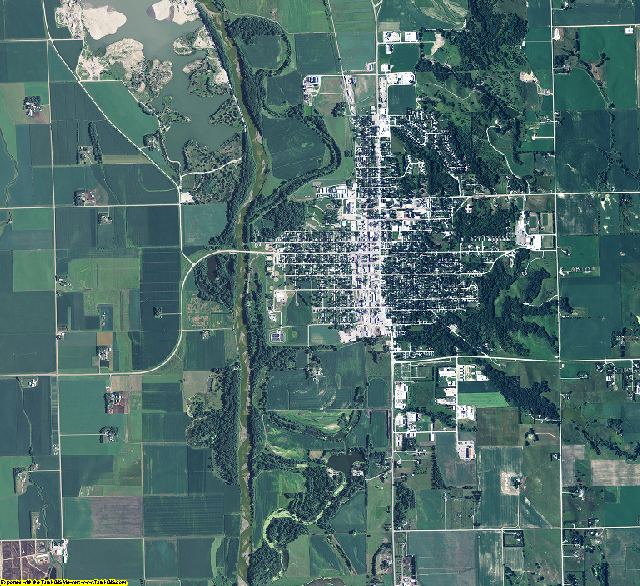 Cuming County, Nebraska aerial photography
