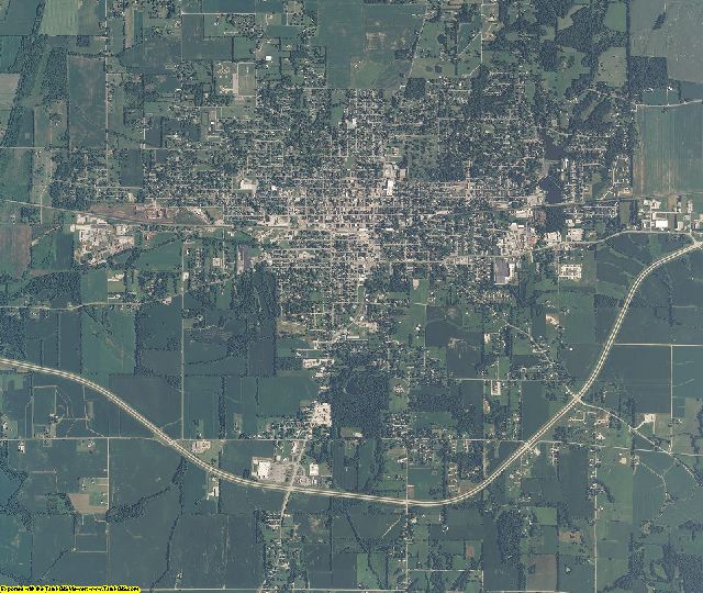 Daviess County, Indiana aerial photography