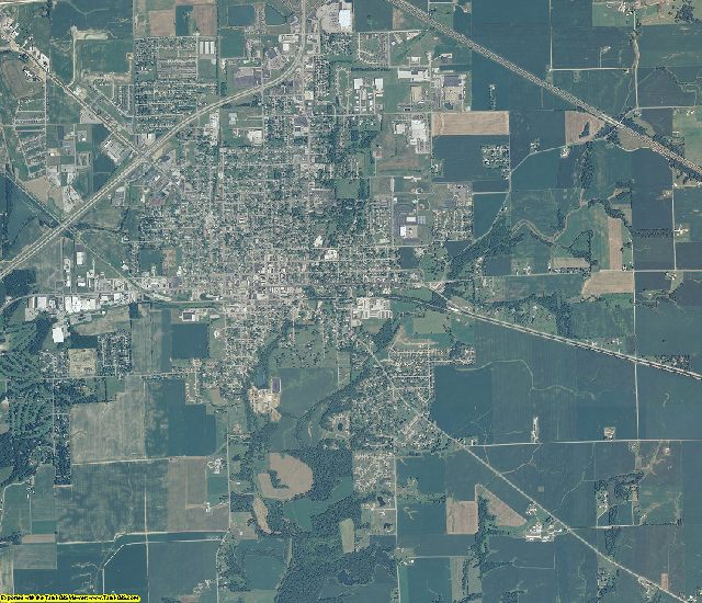 Decatur County, Indiana aerial photography