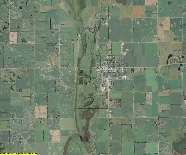 Dickey County, North Dakota aerial photography