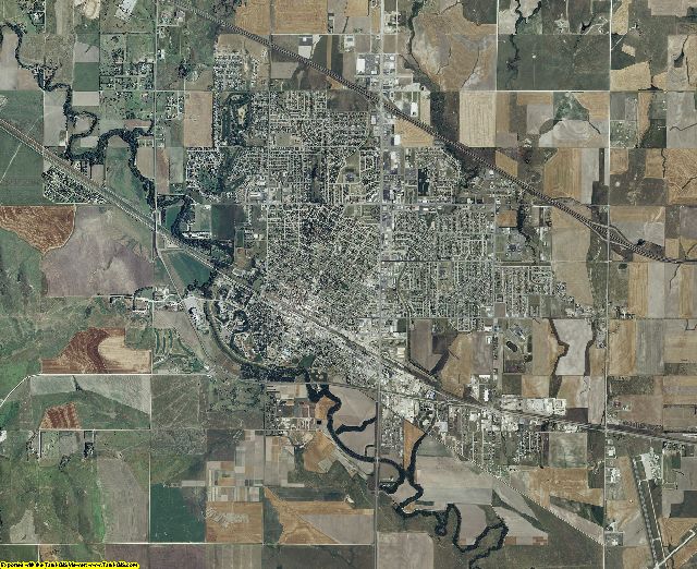 Ellis County, Kansas aerial photography