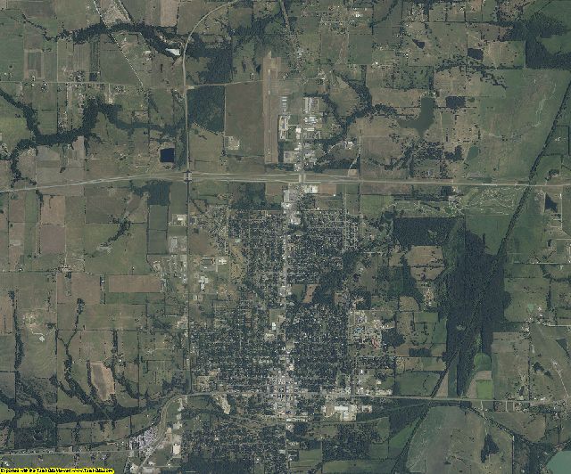 Fannin County, Texas aerial photography