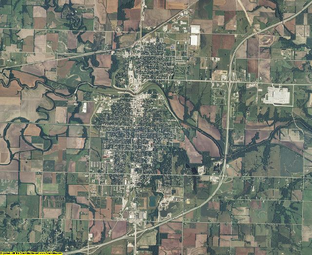 Franklin County, Kansas aerial photography