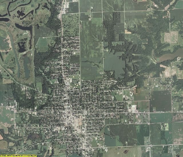 Fulton County, Illinois aerial photography