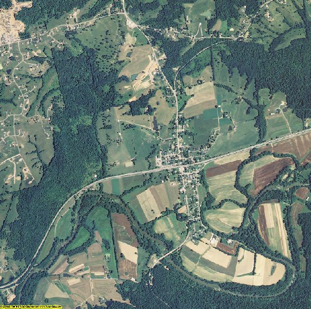 Gallatin County, Kentucky aerial photography
