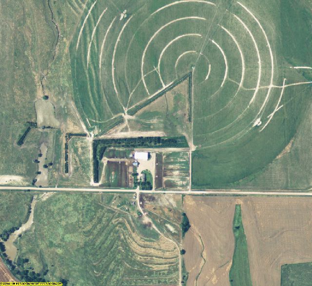Gosper County, NE aerial photography detail