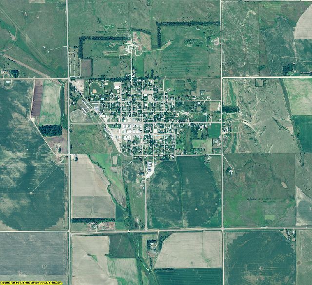 Greeley County, Nebraska aerial photography