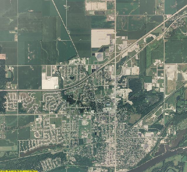 Grundy County, Illinois aerial photography