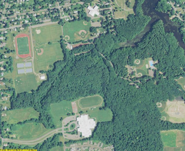 Hampshire County, MA aerial photography detail