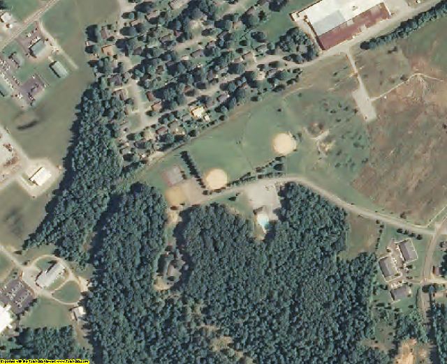 Hardeman County, TN aerial photography detail