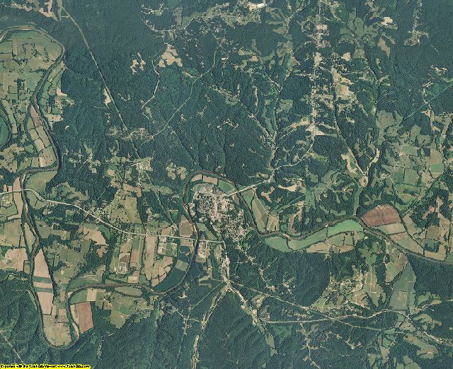 Hickman County, Tennessee aerial photography