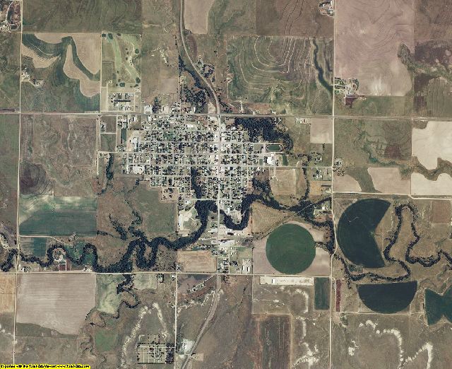Hodgeman County, Kansas aerial photography