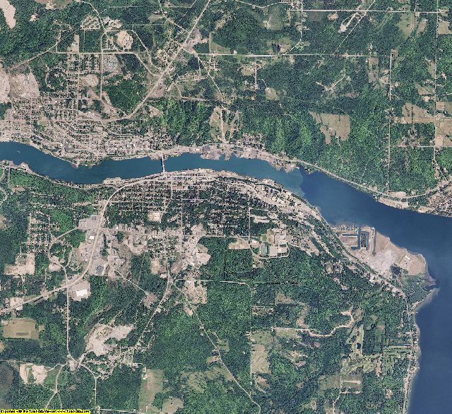 Houghton County, Michigan aerial photography