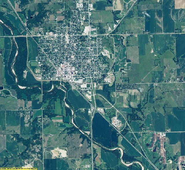 Jefferson County, Nebraska aerial photography