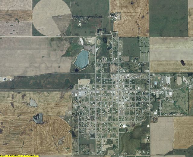 Kiowa County, Kansas aerial photography