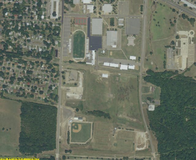 Lamar County, TX aerial photography detail