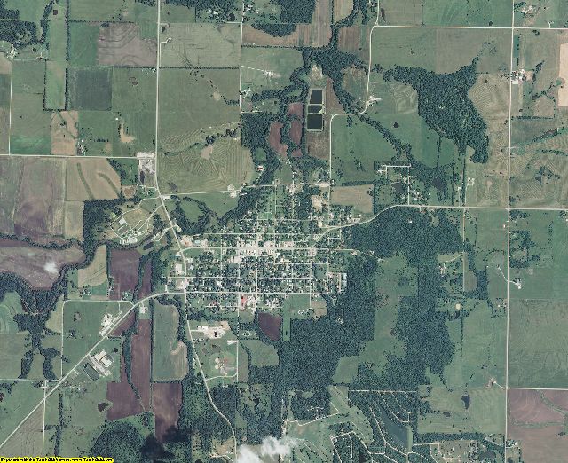 Linn County, Kansas aerial photography
