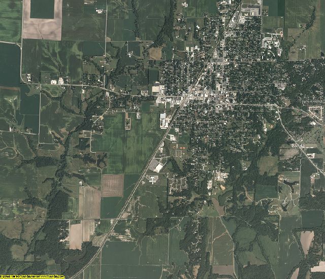 Macoupin County, Illinois aerial photography