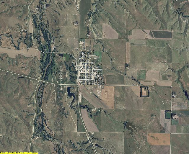 Mellette County, South Dakota aerial photography