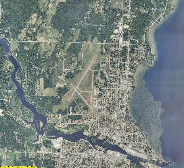 Menominee County, Michigan aerial photography