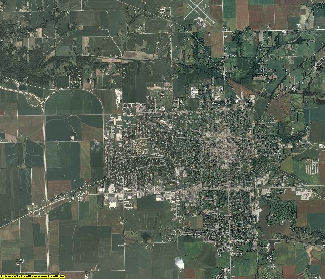 Morgan County, Illinois aerial photography