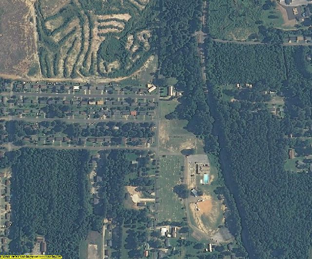 Neshoba County, MS aerial photography detail