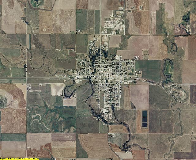 Ness County, Kansas aerial photography