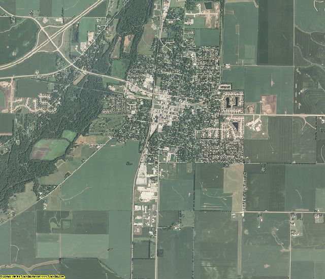 Piatt County, Illinois aerial photography