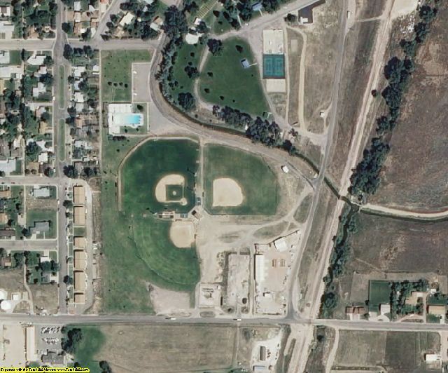 Platte County, WY aerial photography detail