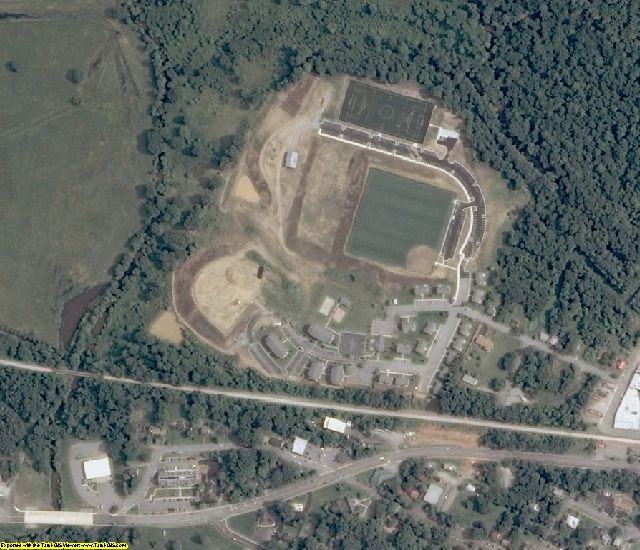 Prince Edward County, VA aerial photography detail