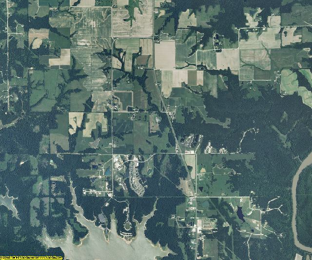 Ralls County, Missouri aerial photography