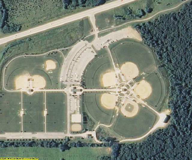 Randolph County, MO aerial photography detail