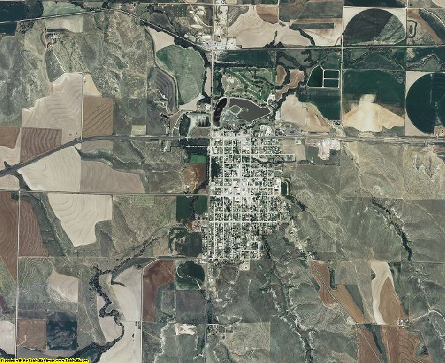 Rawlins County, Kansas aerial photography