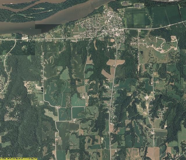 Rock Island County, Illinois aerial photography