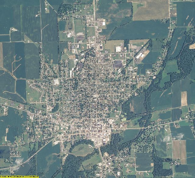 Rush County, Indiana aerial photography