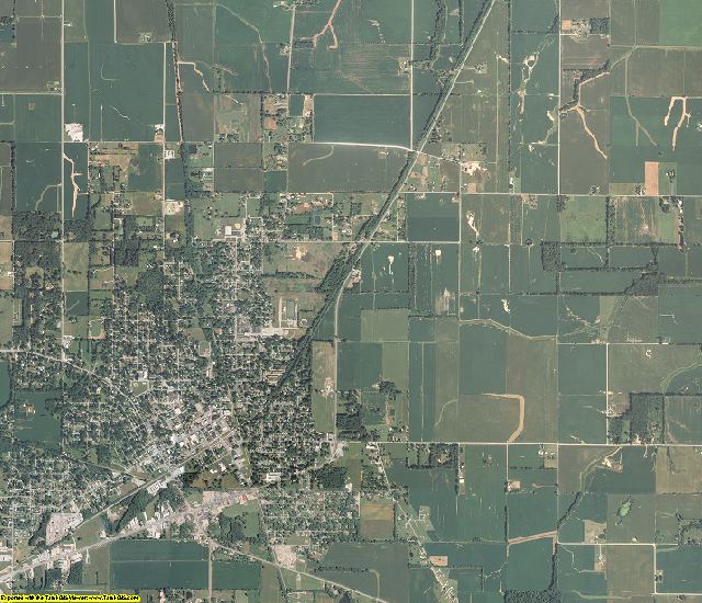 Saline County, Illinois aerial photography