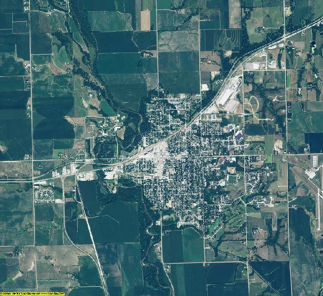 Saline County, Nebraska aerial photography