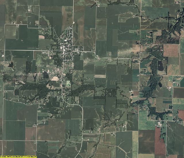 Sangamon County, Illinois aerial photography