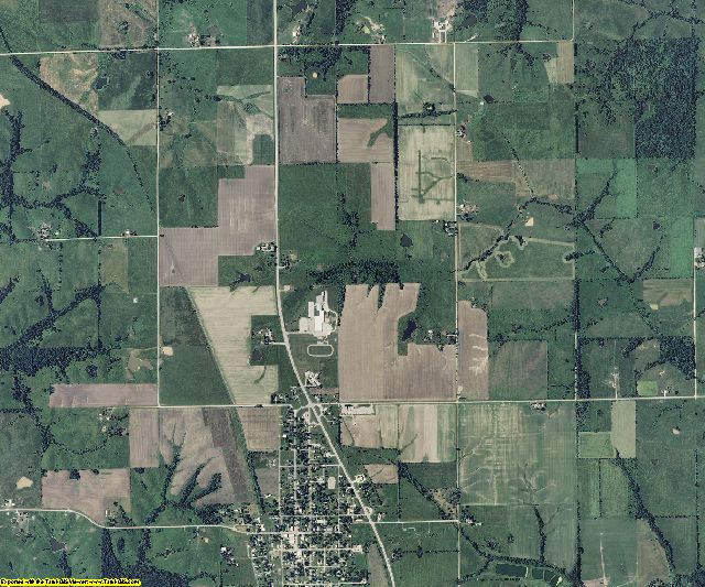 Schuyler County, Missouri aerial photography