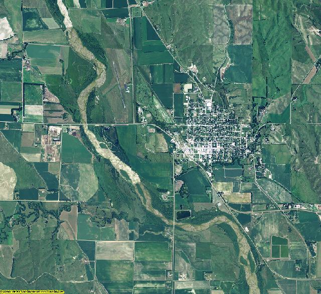 Sherman County, Nebraska aerial photography