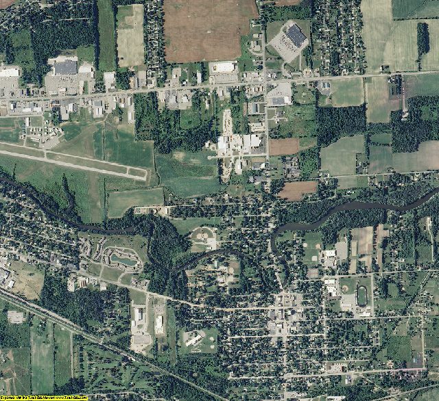 Shiawassee County, Michigan aerial photography