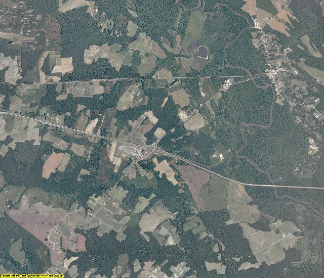 Southampton County, Virginia aerial photography